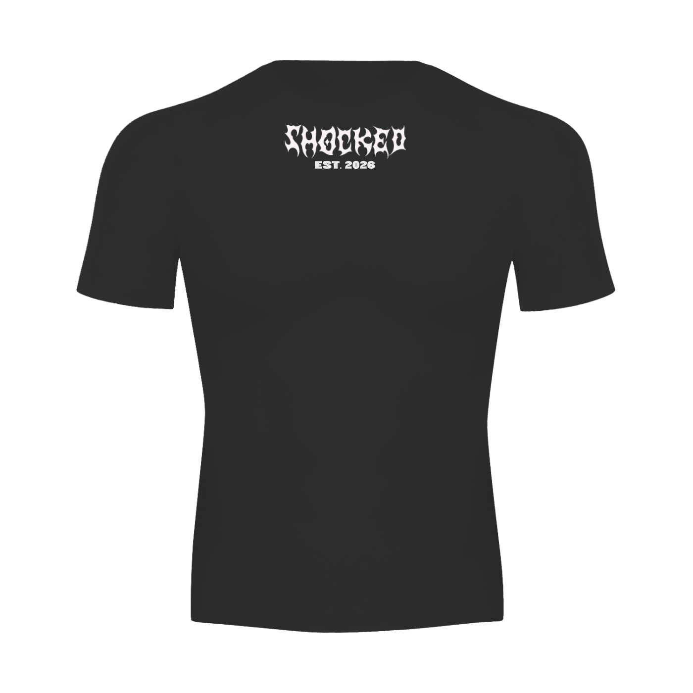 Shocked Moto compression shirt black style 1